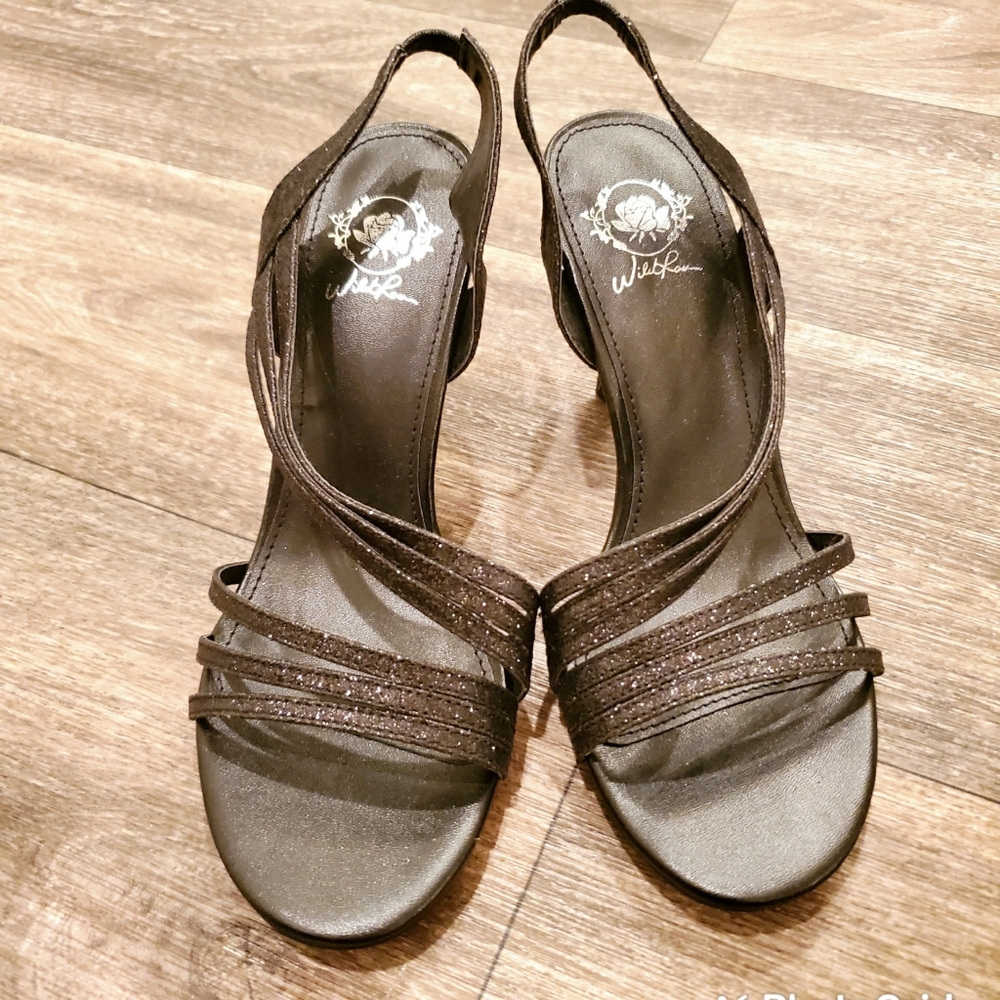 Black Sling Back Heels